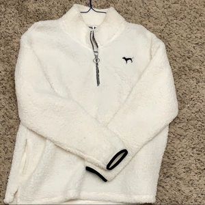 Victoria secret half zip fleece pullover